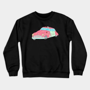 1950's Era Vintage Police Car Crewneck Sweatshirt